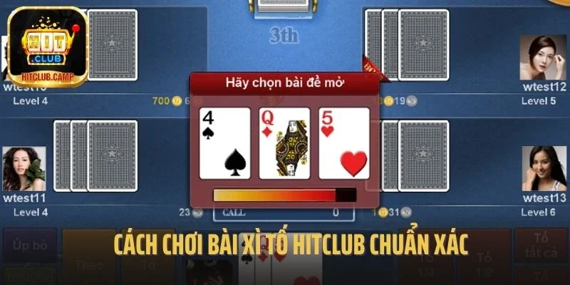 Cách chơi bài Xì tố Hitclub chuẩn xác